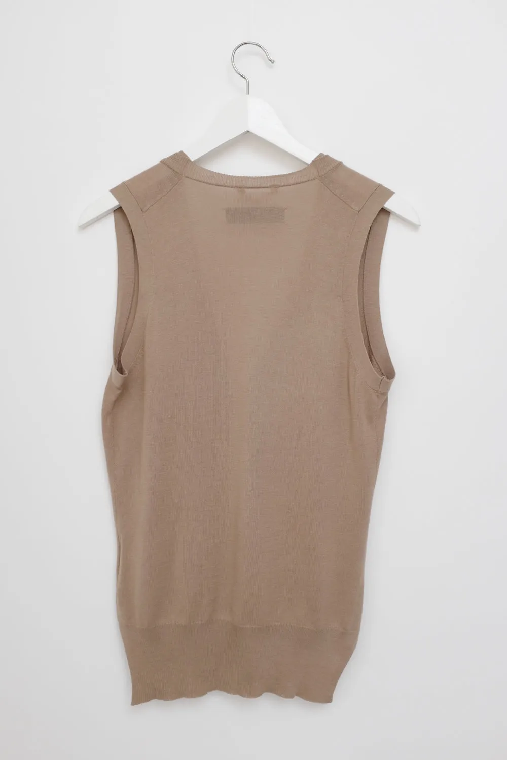 0063_BY MALENE BIRGER BEIGE CASHMERE SILK VEST