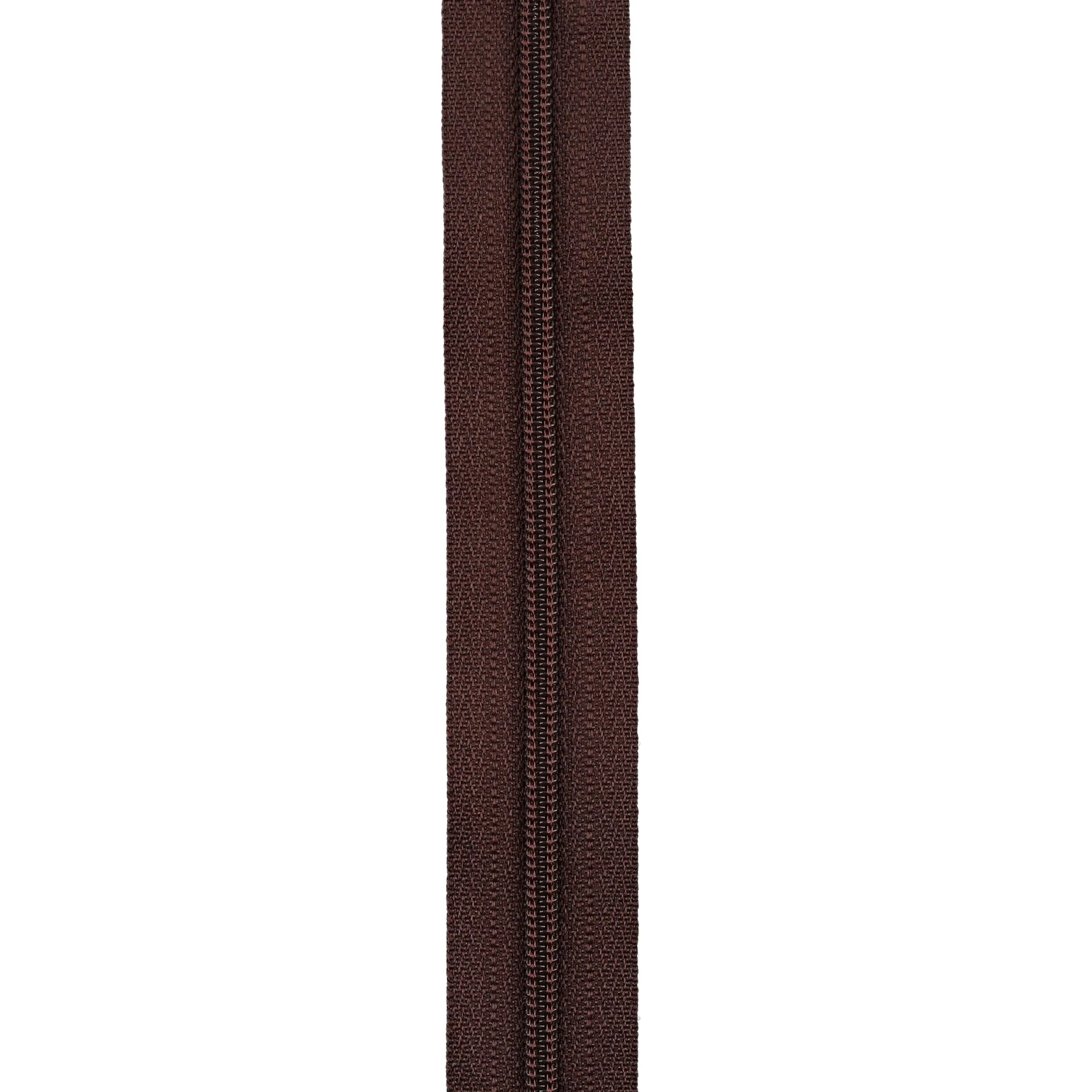 #2.5 Coil, Brown, 7" YKK Closed End Zipper, Nylon, #705-7-BRO