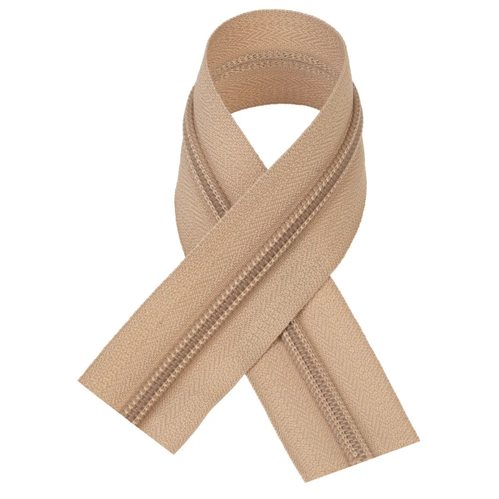 #5 Beige, YKK Coil Zipper Tape, Nylon, #5CN-BGE