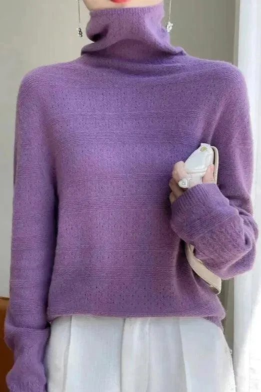 Australian Merino Wool Turtleneck Pullover