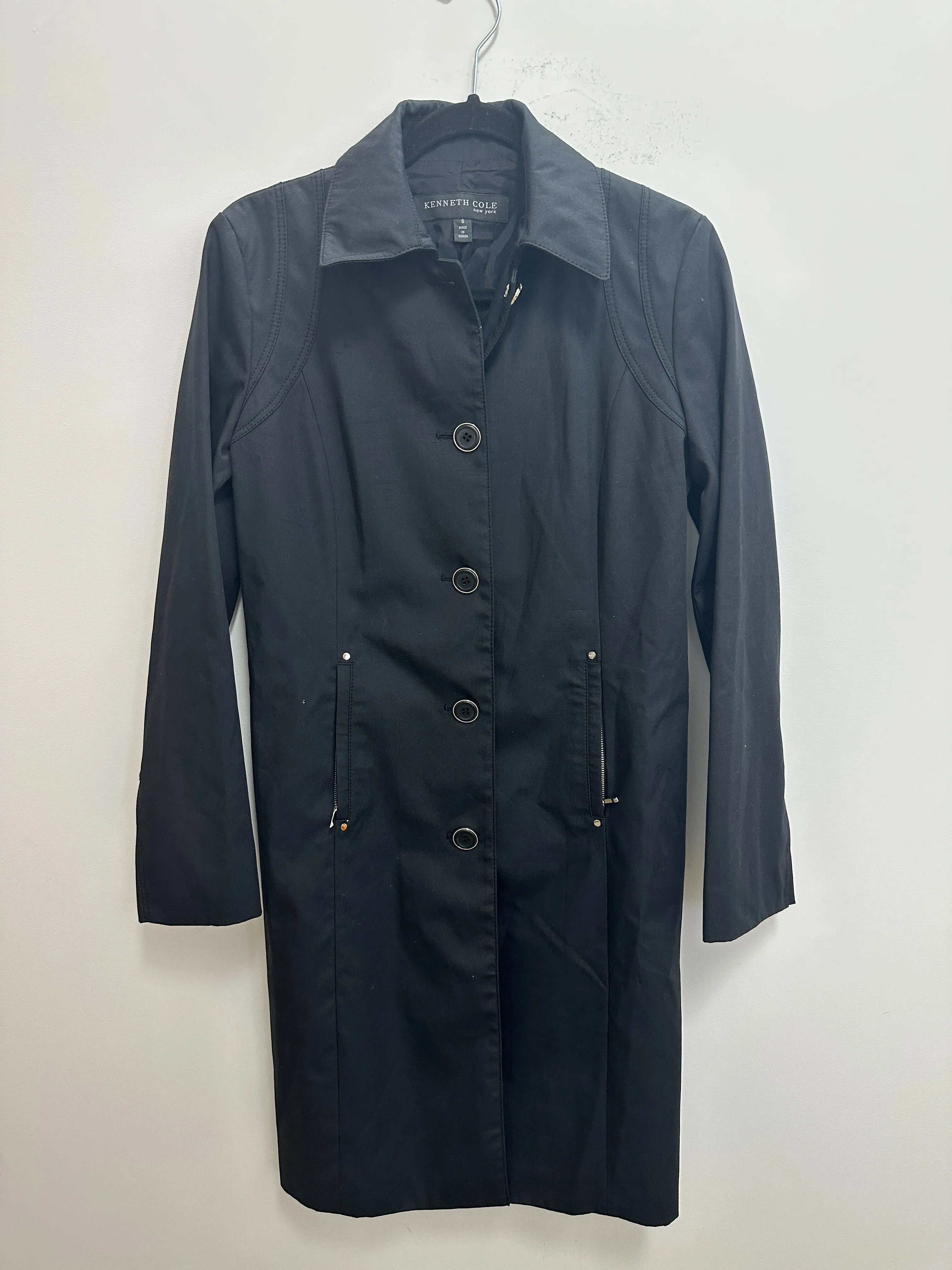 Black Midi Coat Dress