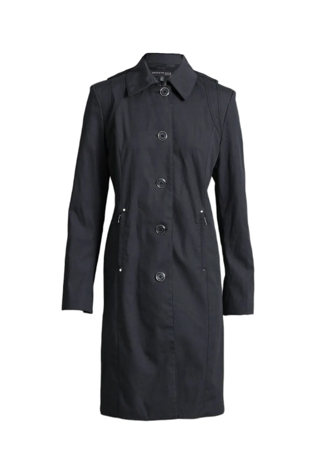 Black Midi Coat Dress