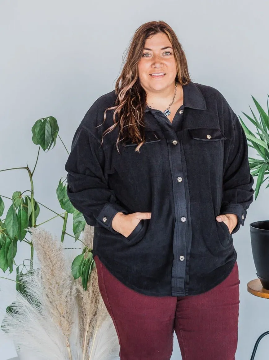Button Front Shacket FINAL SALE