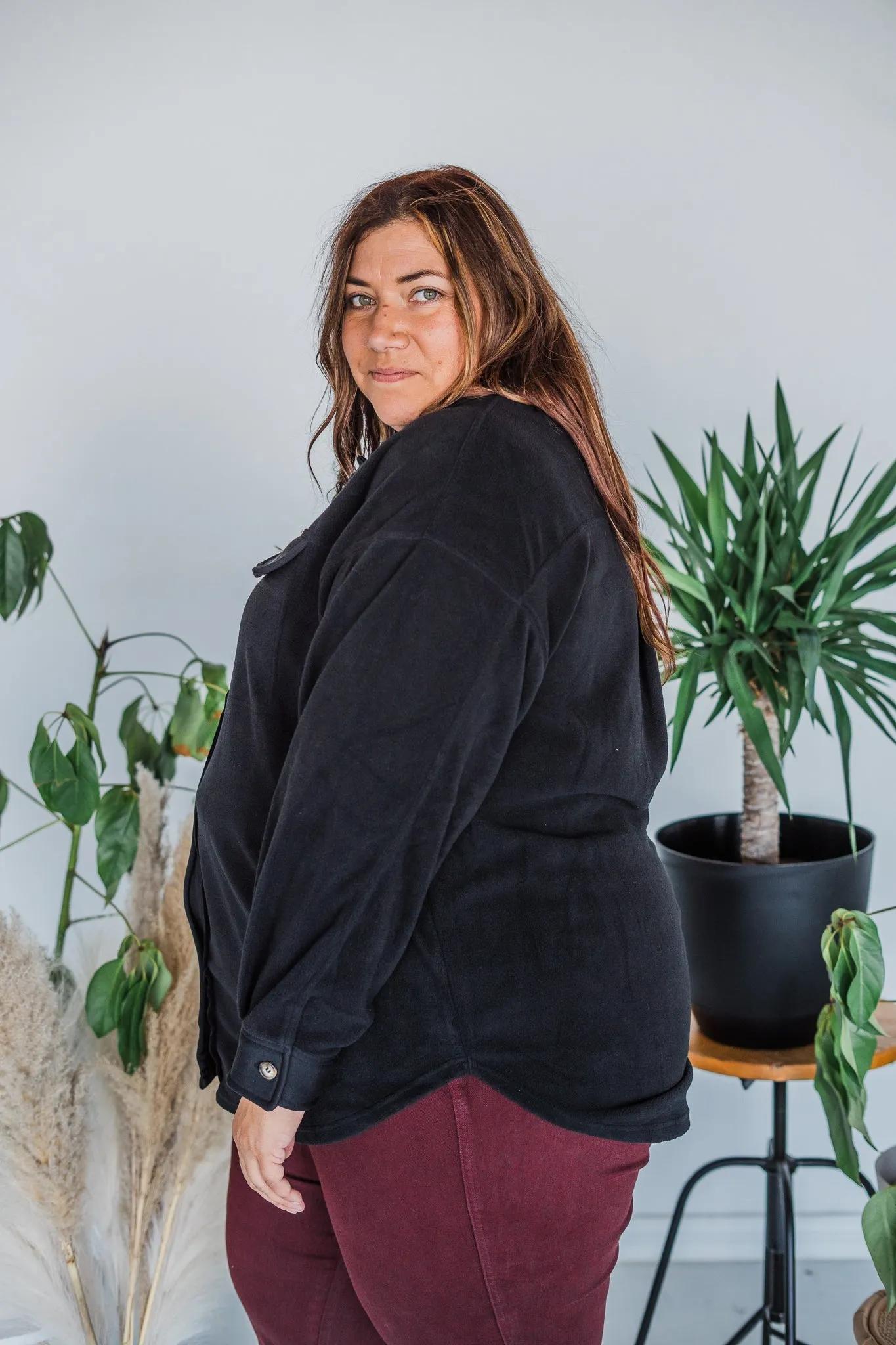Button Front Shacket FINAL SALE