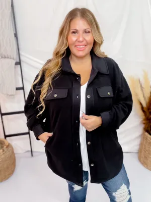 Button Front Shacket FINAL SALE
