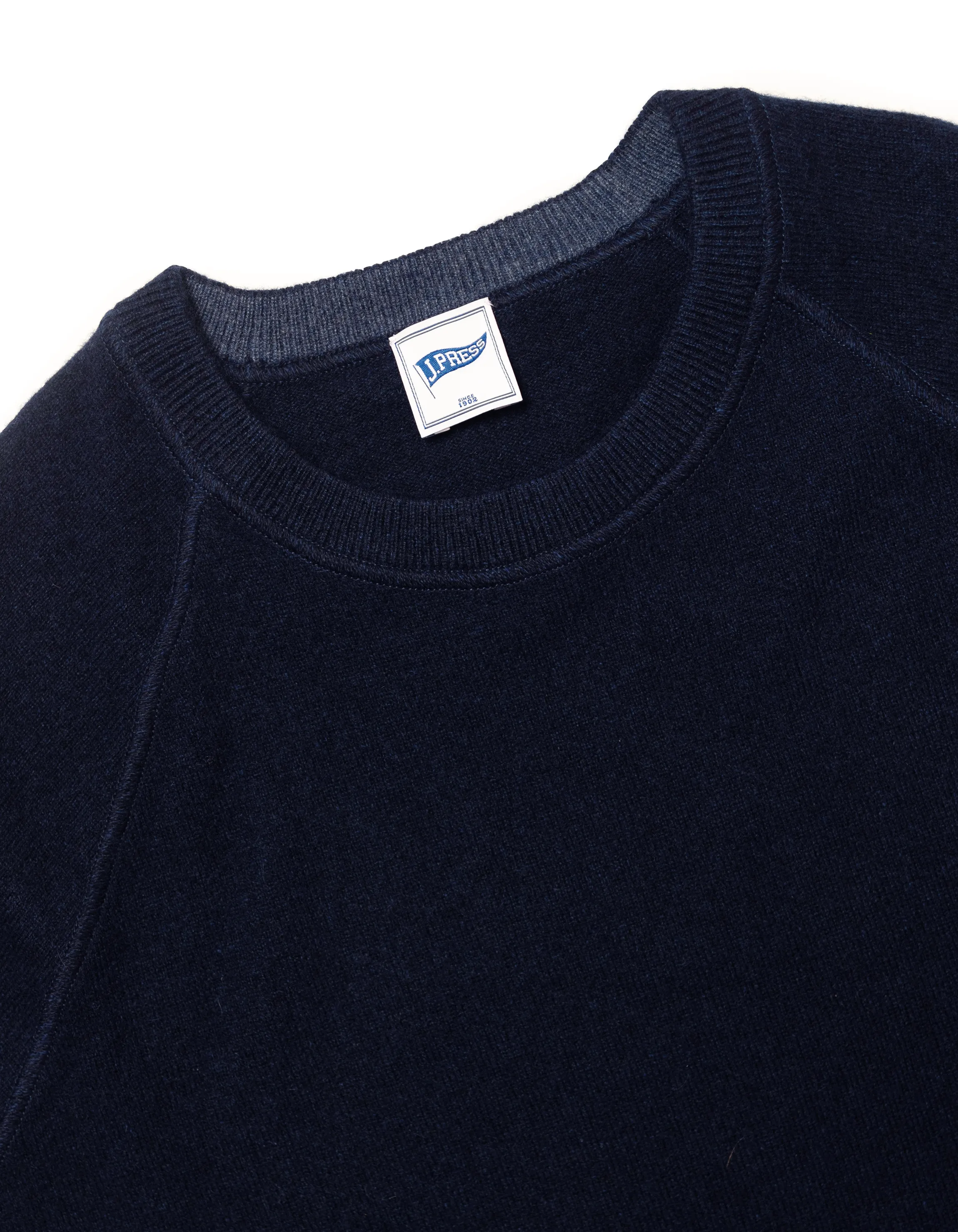 CASHMERE CREW NECK SWEATER - DARK BLUE