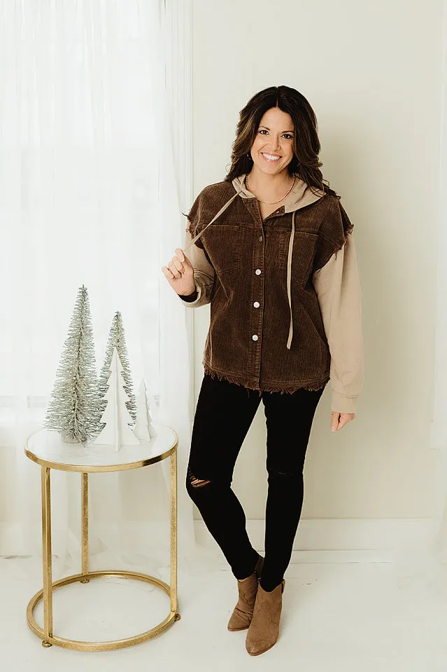 Corduroy Hood Jacket
