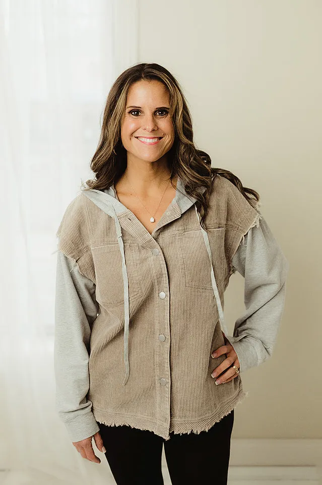 Corduroy Hood Jacket