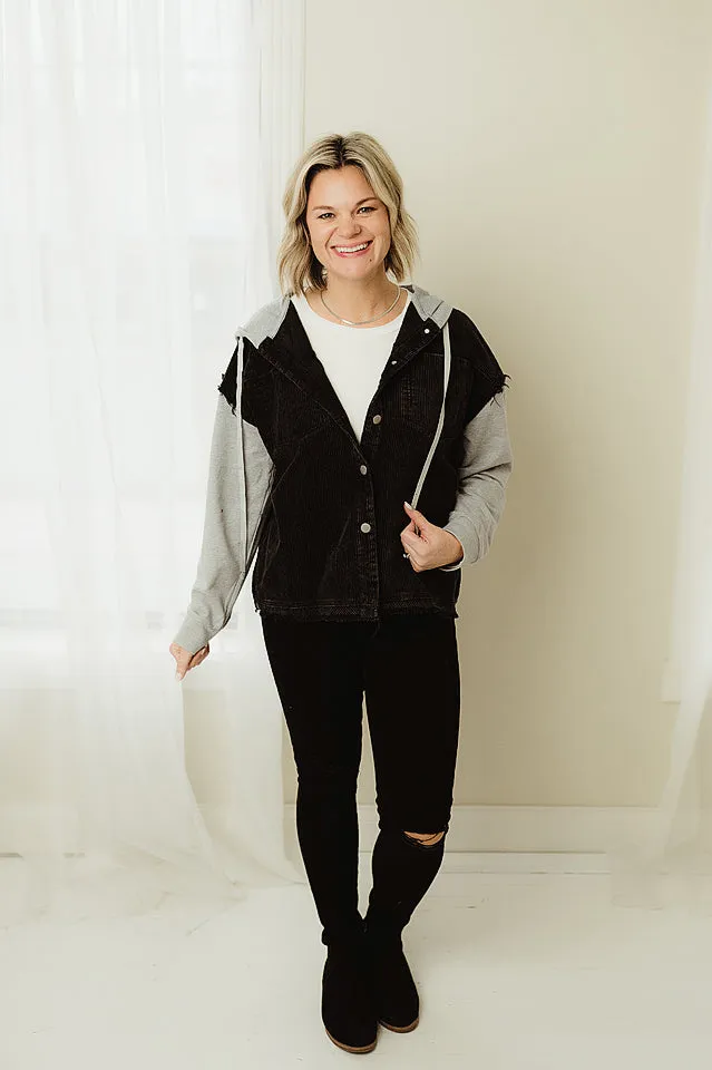 Corduroy Hood Jacket