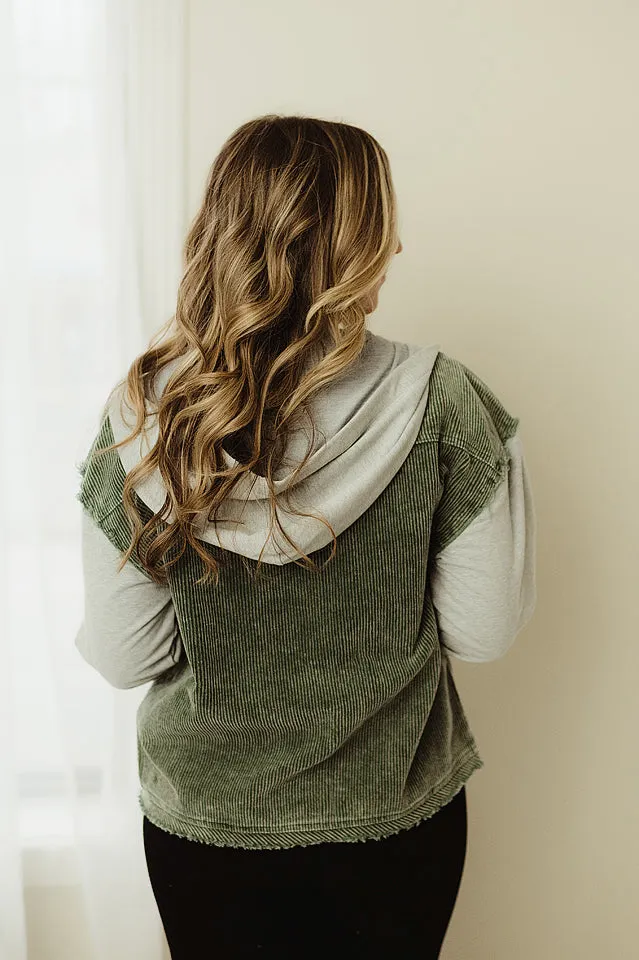 Corduroy Hood Jacket