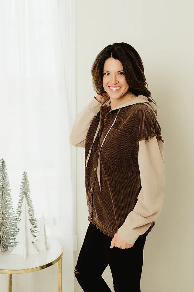 Corduroy Hood Jacket