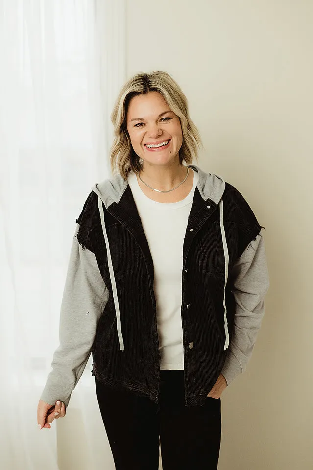 Corduroy Hood Jacket