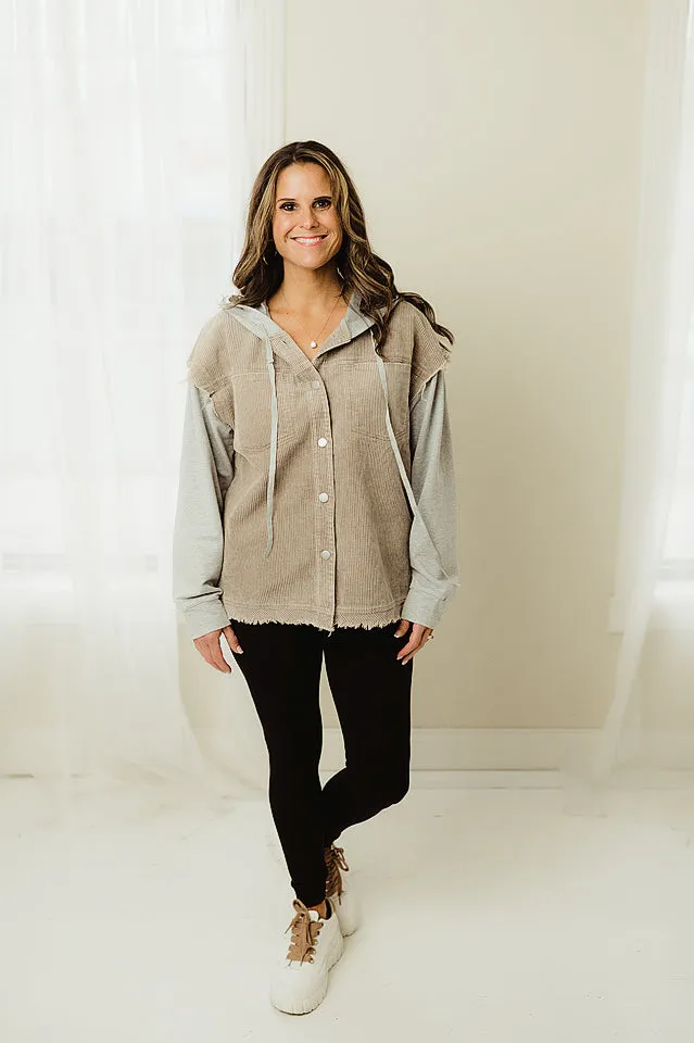 Corduroy Hood Jacket