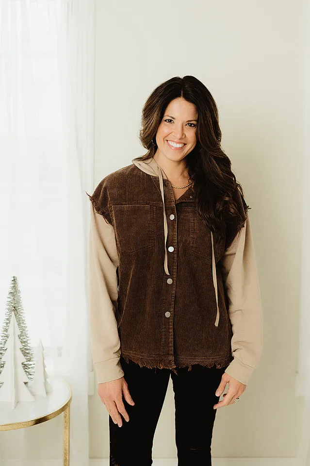 Corduroy Hood Jacket