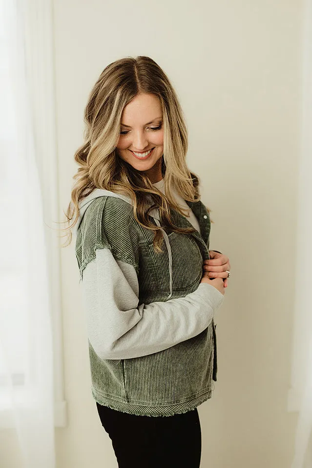 Corduroy Hood Jacket
