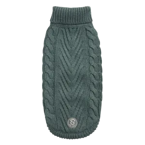 Cozy Sage Chalet Dog Sweater – Warm & Stylish Pet Apparel