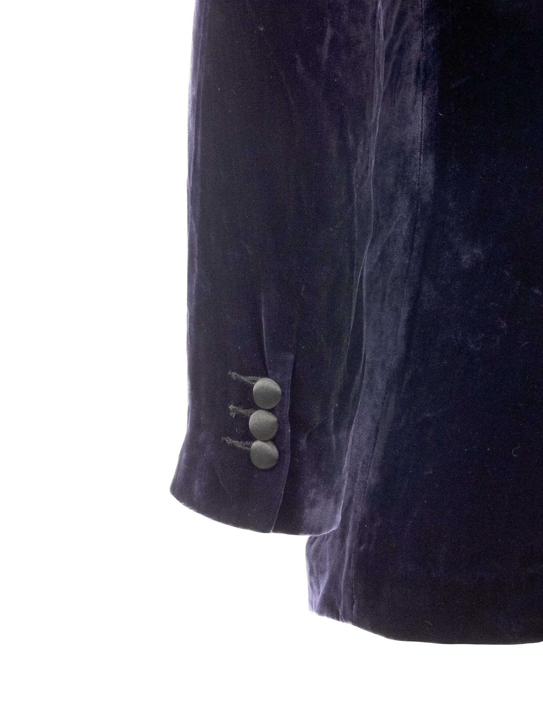 Deep Purple Velour Look Blazer