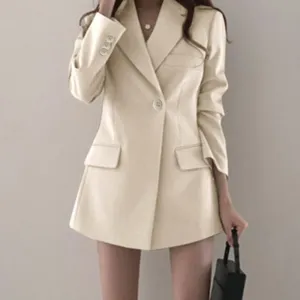 DressBetty - Solid Color Korean Version Design Blazer