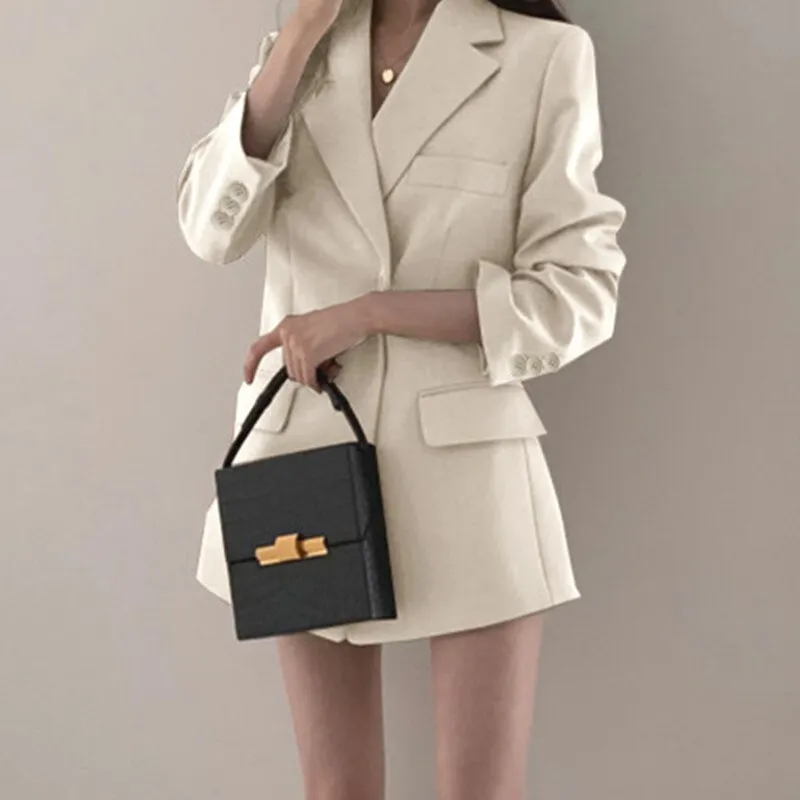 DressBetty - Solid Color Korean Version Design Blazer