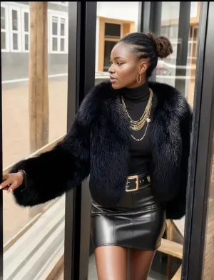 EM Elegant Imitation faux jacket