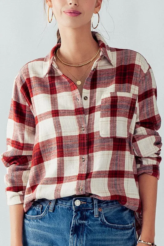 Finley Plaid Button Down Flannel