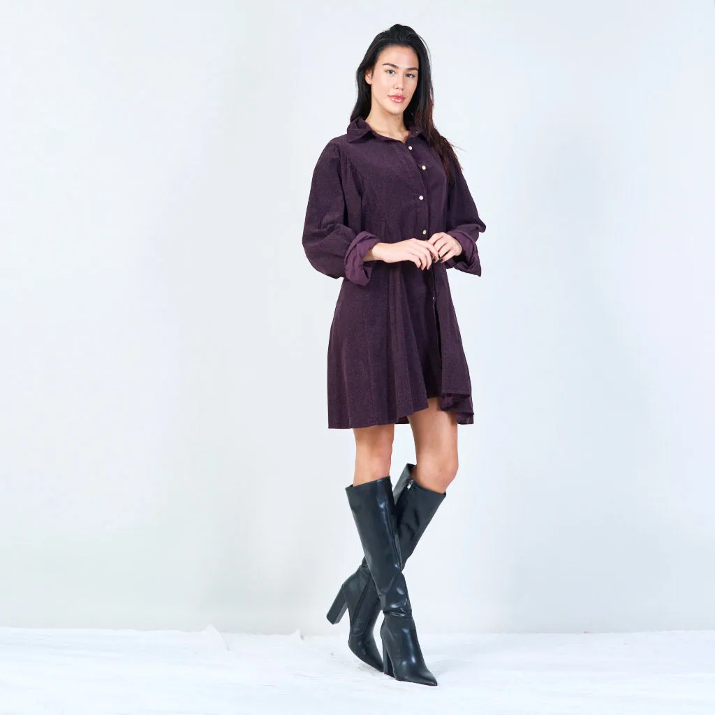 Flowy animal print tunic shirt dress wholesale