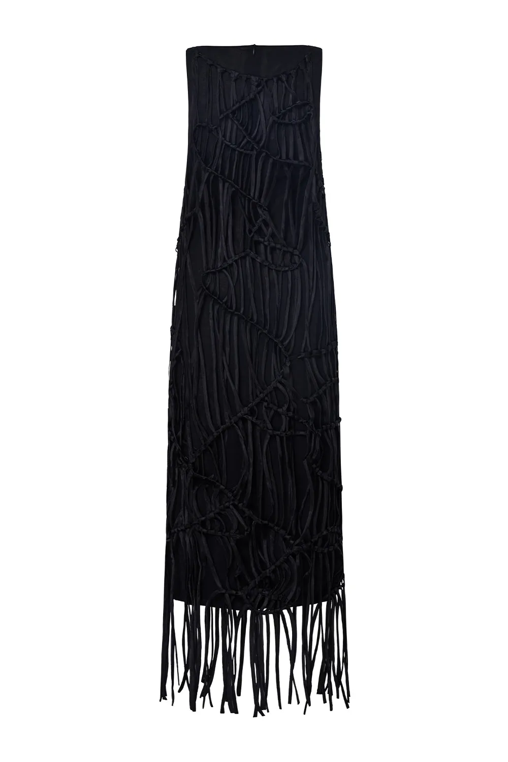 Freyja Straight Sleeveless Organza Maxi Dress