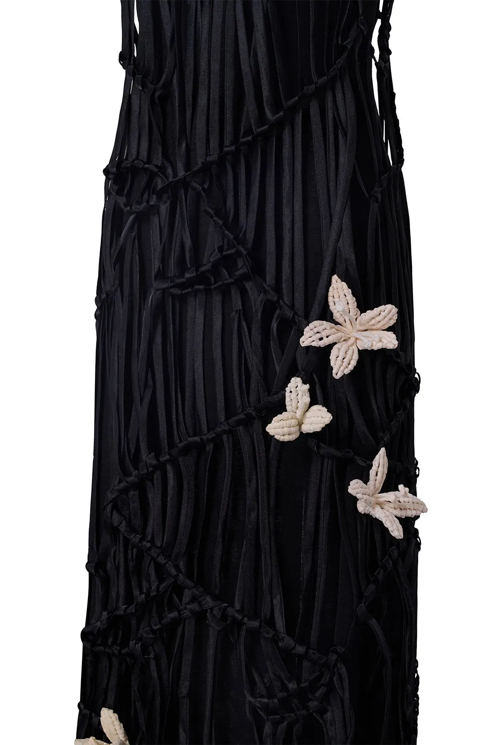 Freyja Straight Sleeveless Organza Maxi Dress