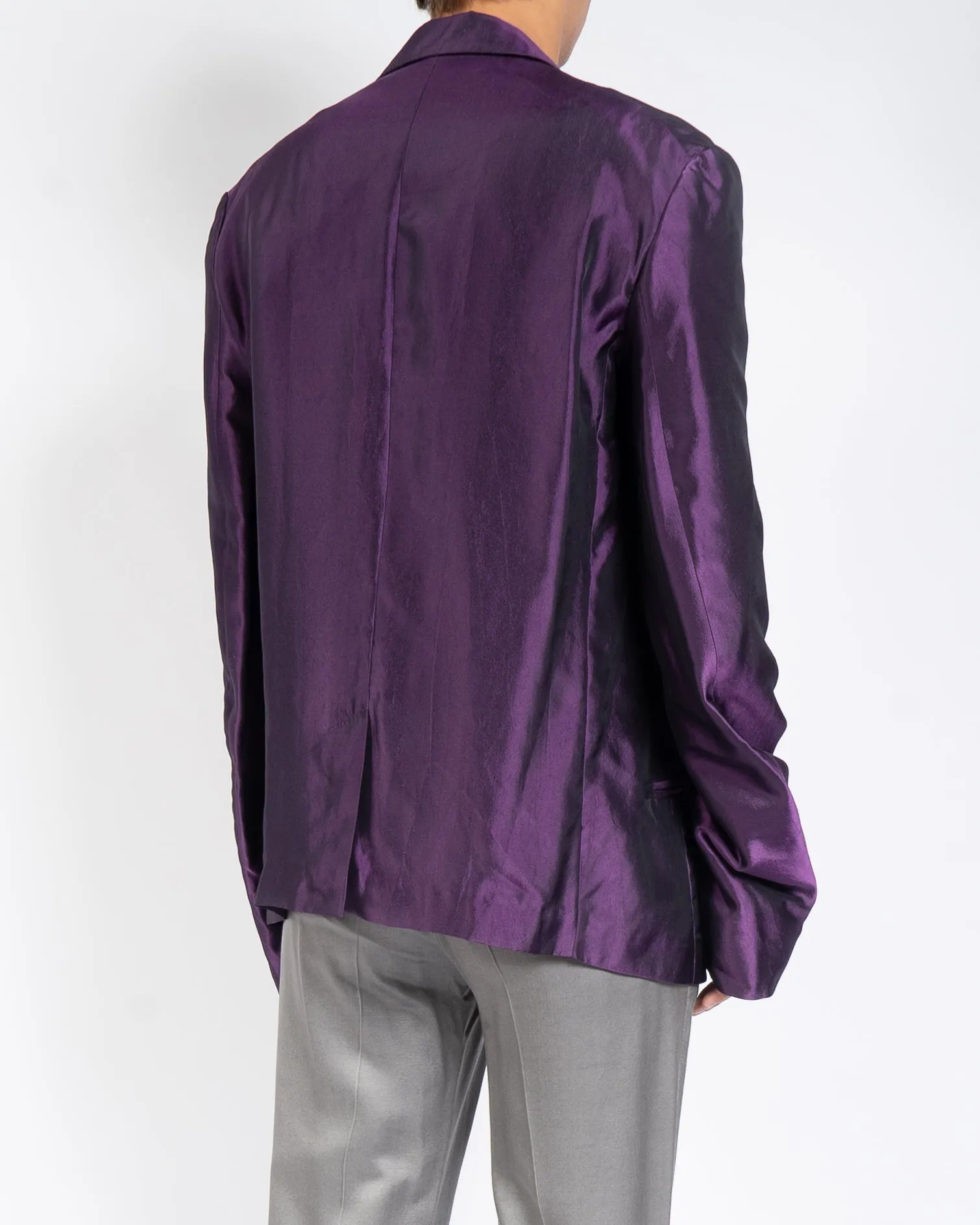 FW16 Purple Silk Blazer 1 of 1  Sample