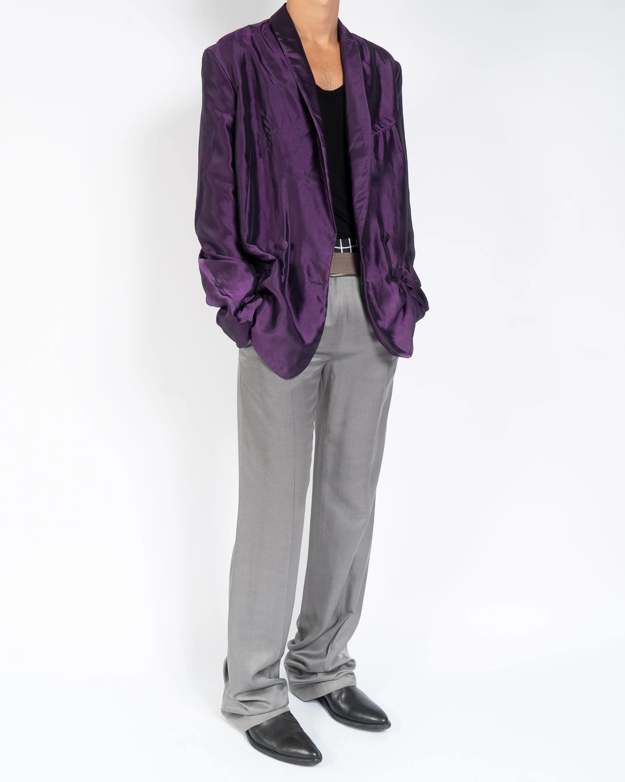 FW16 Purple Silk Blazer 1 of 1  Sample