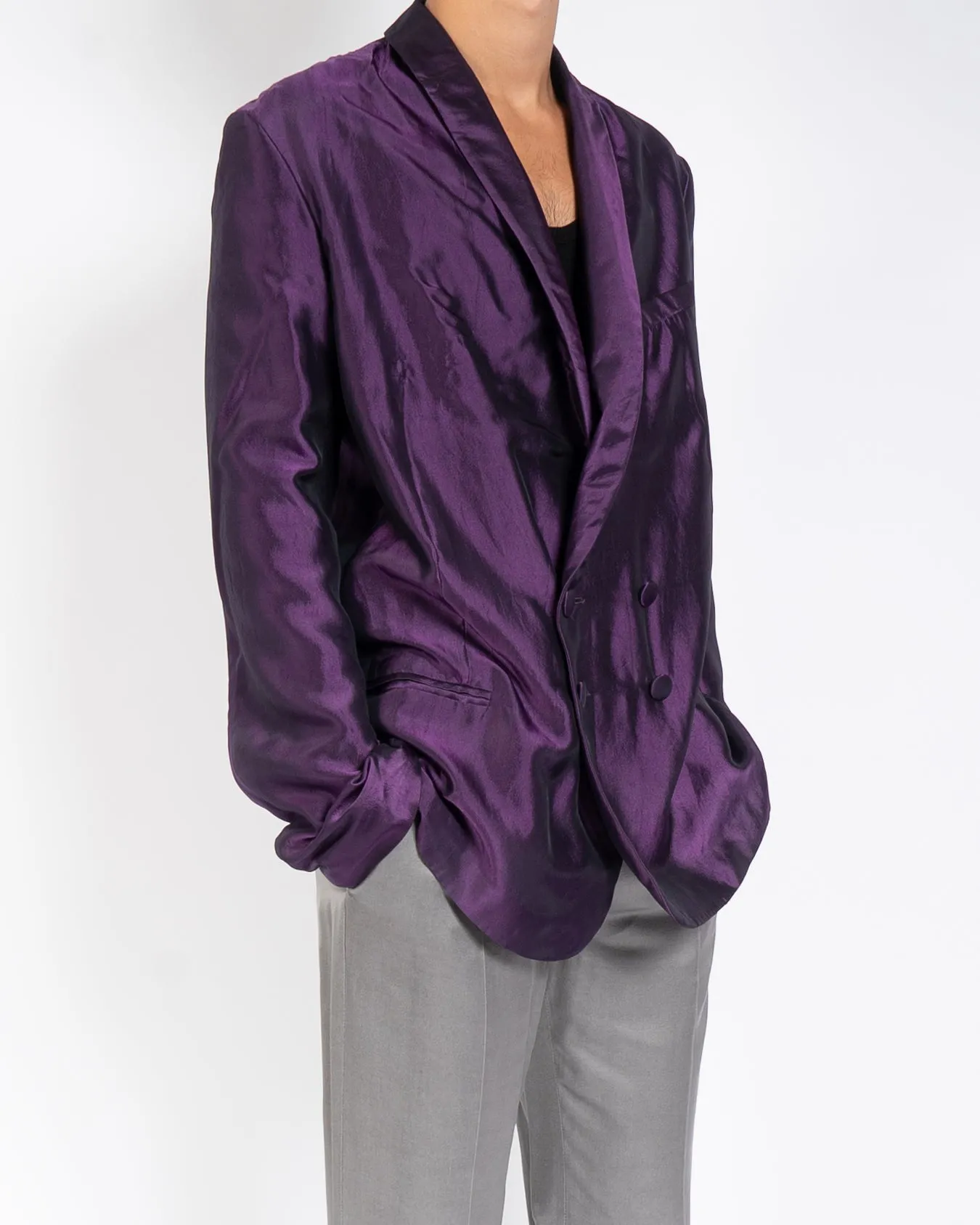 FW16 Purple Silk Blazer 1 of 1  Sample