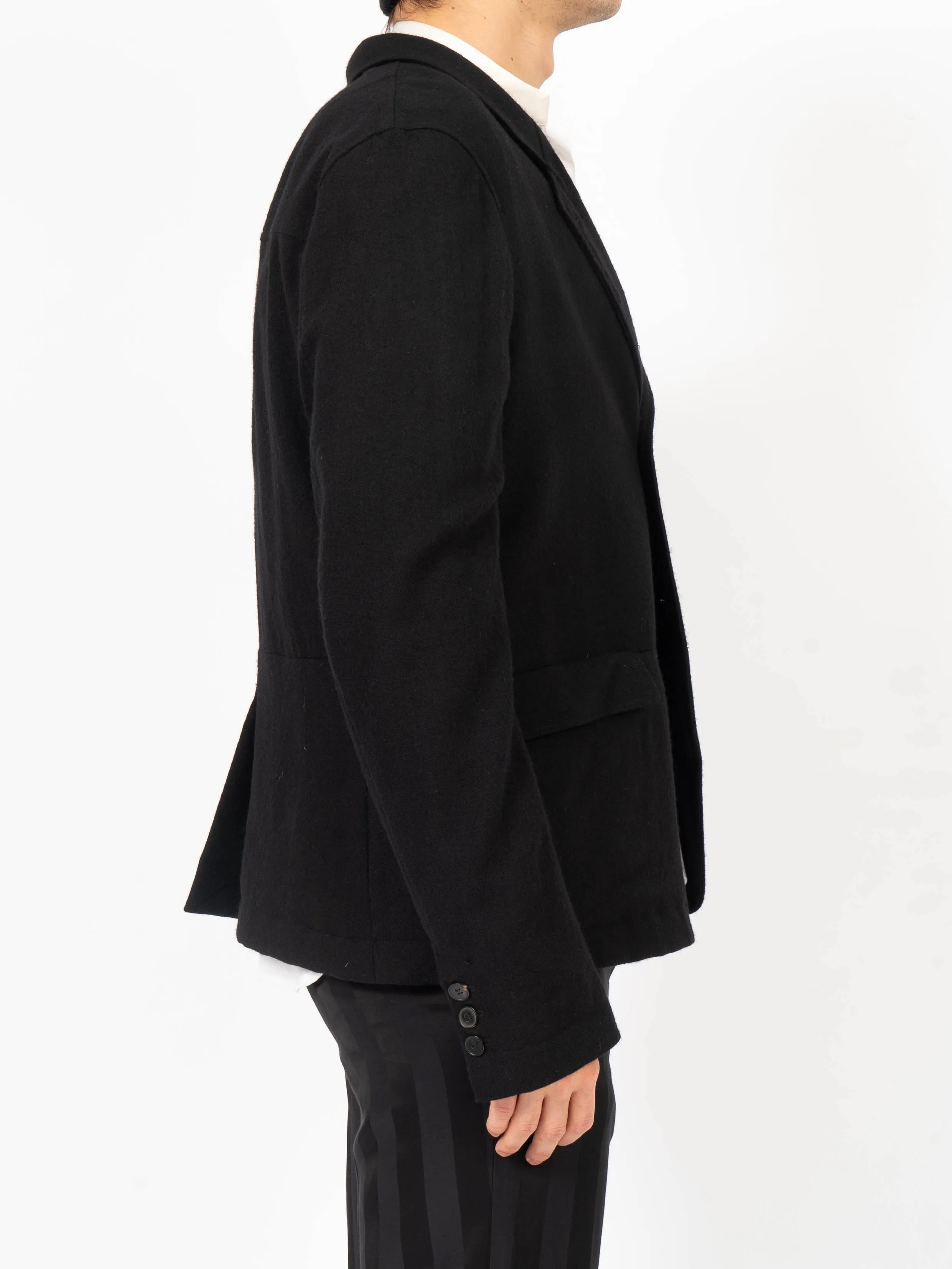 FW19 Black Cotton Blazer