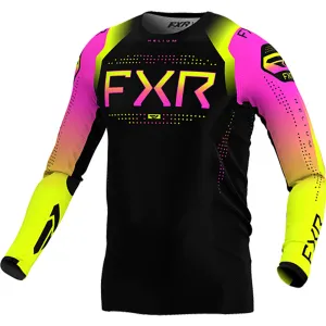 FXR Youth Helium MX Offroad Jersey Pink Lemonade Black