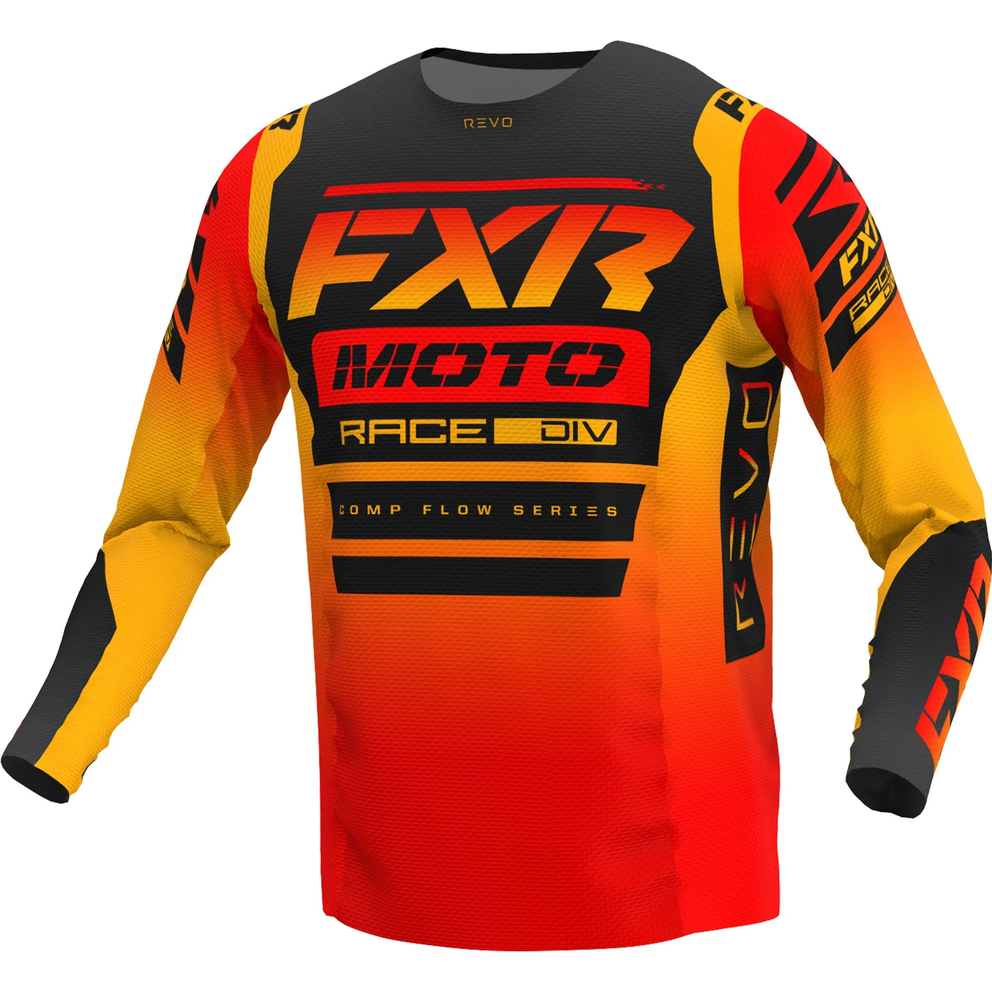 FXR Youth Revo Comp MX Offroad Jersey Tequila Sunrise Orange