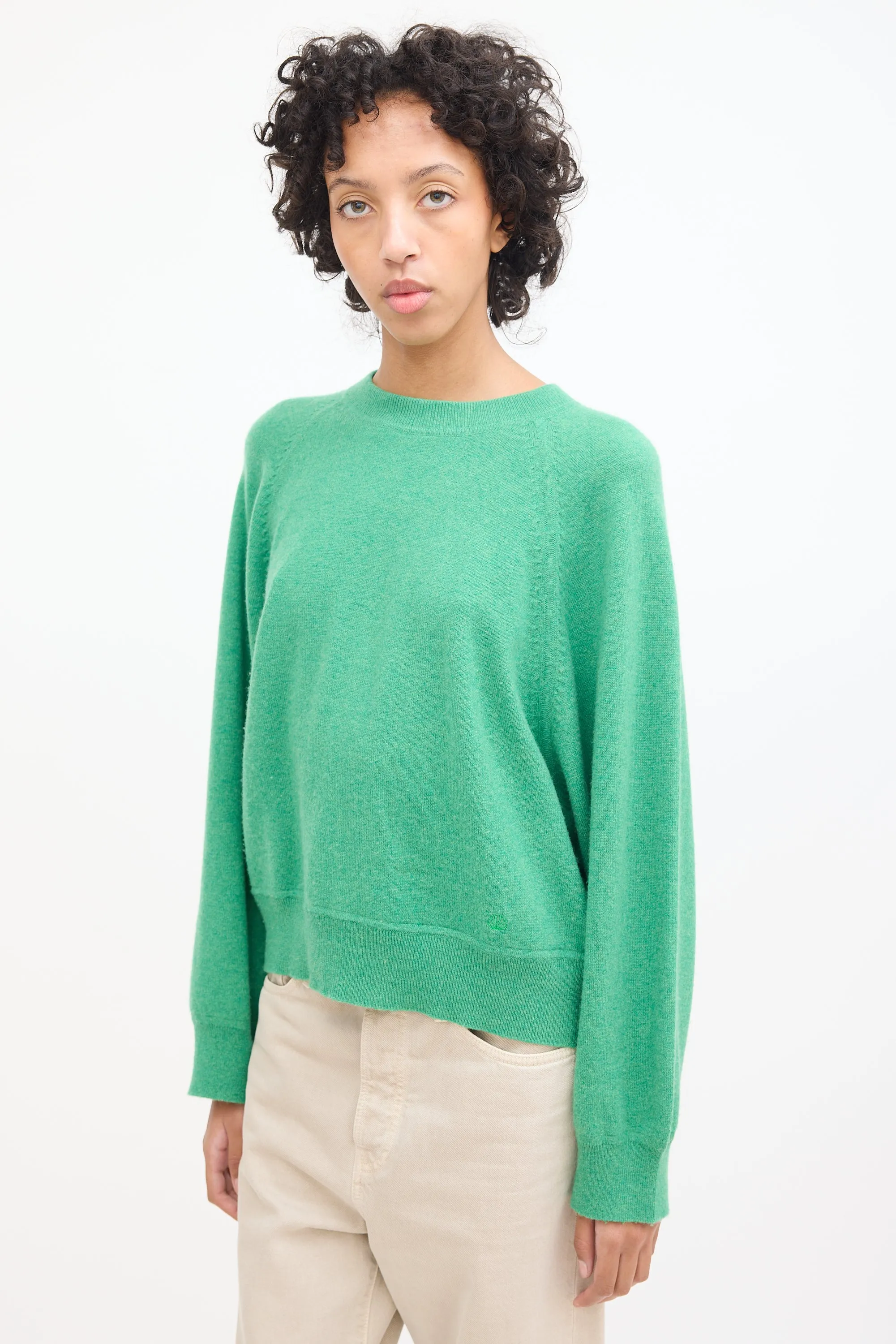 Green Cashmere Pemba Sweater