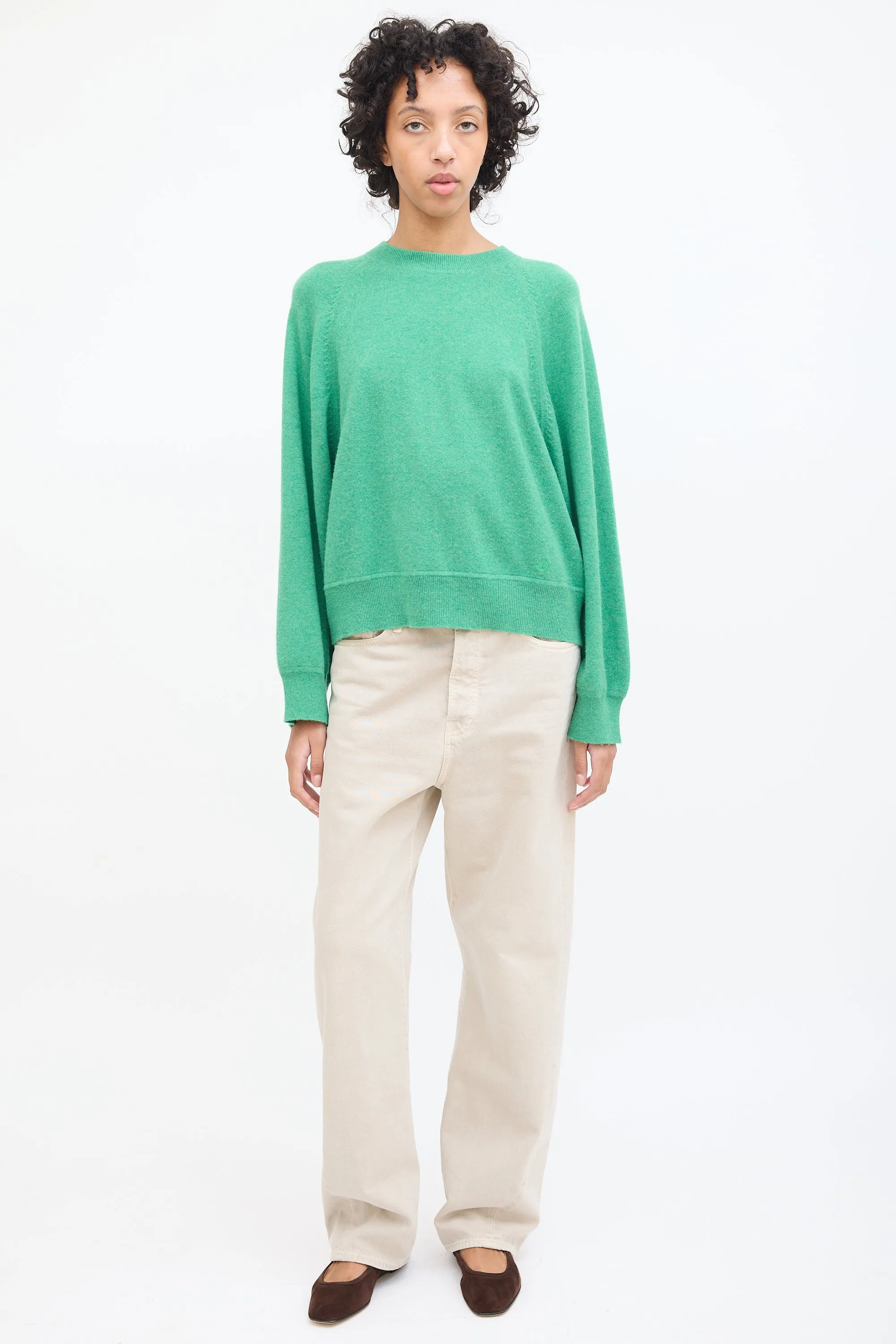 Green Cashmere Pemba Sweater