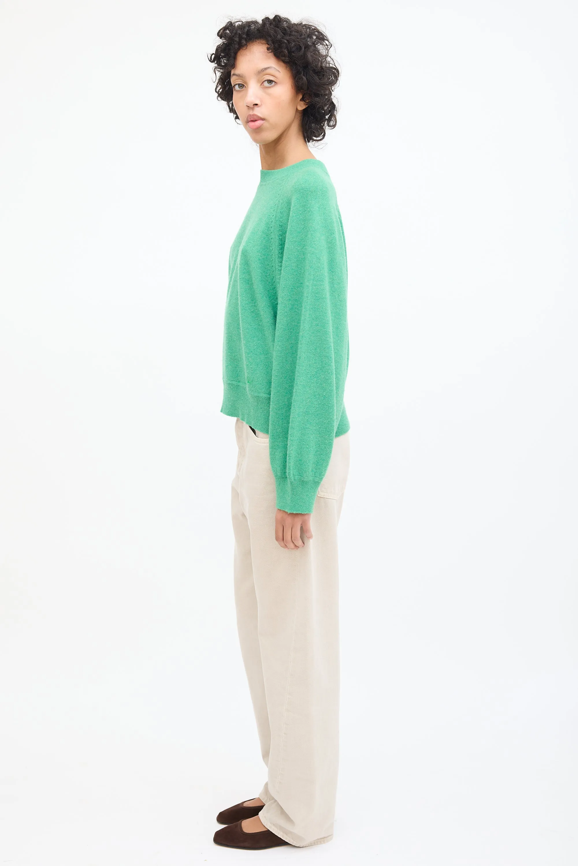Green Cashmere Pemba Sweater