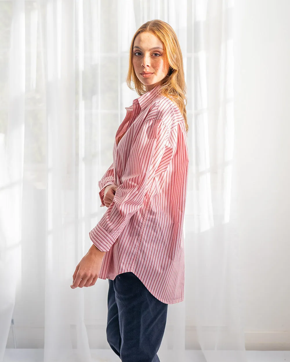 Harlem Oversized Shirt - Pink