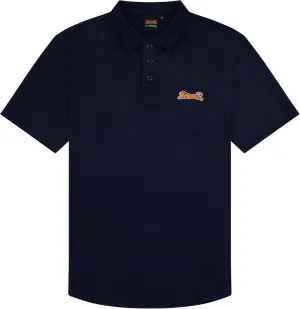 Le TIGRE Classic Cotton Polo Shirts for Men - Breathable Collared Shirts for Men with Stretch - Machine Washable Mens Polo Shirts - Navy, Size XL