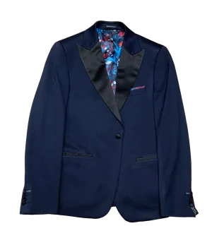 Lief Horsens Tuxedo Blazer, Navy