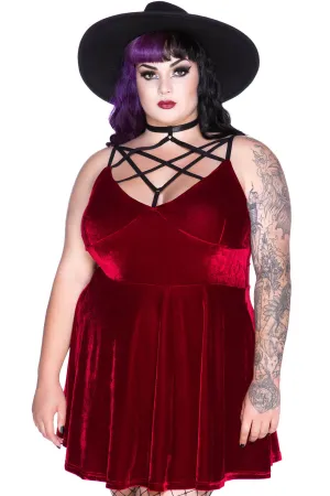 Magica Skater Dress [RUBY] [PLUS]