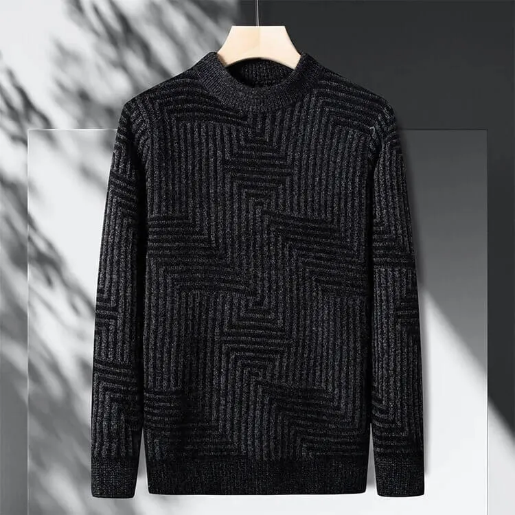 Maze Pattern Turtleneck