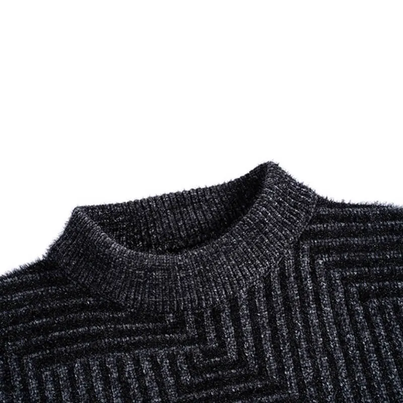 Maze Pattern Turtleneck