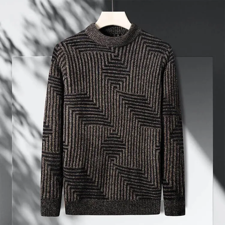 Maze Pattern Turtleneck