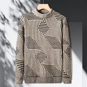 Maze Pattern Turtleneck