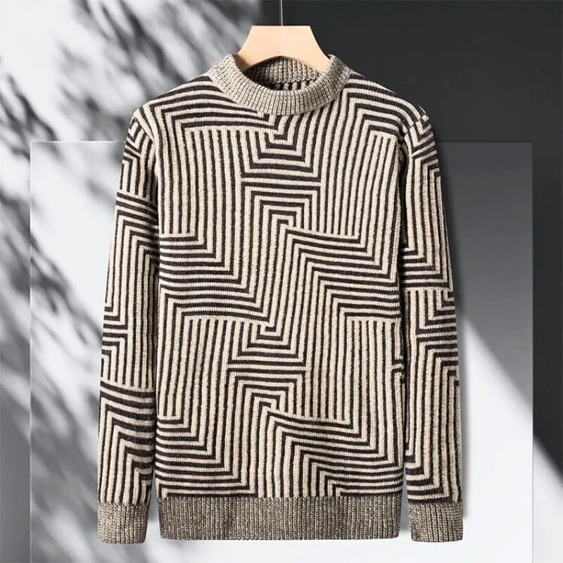 Maze Pattern Turtleneck