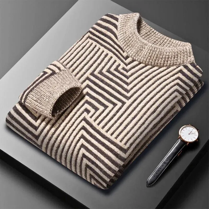 Maze Pattern Turtleneck