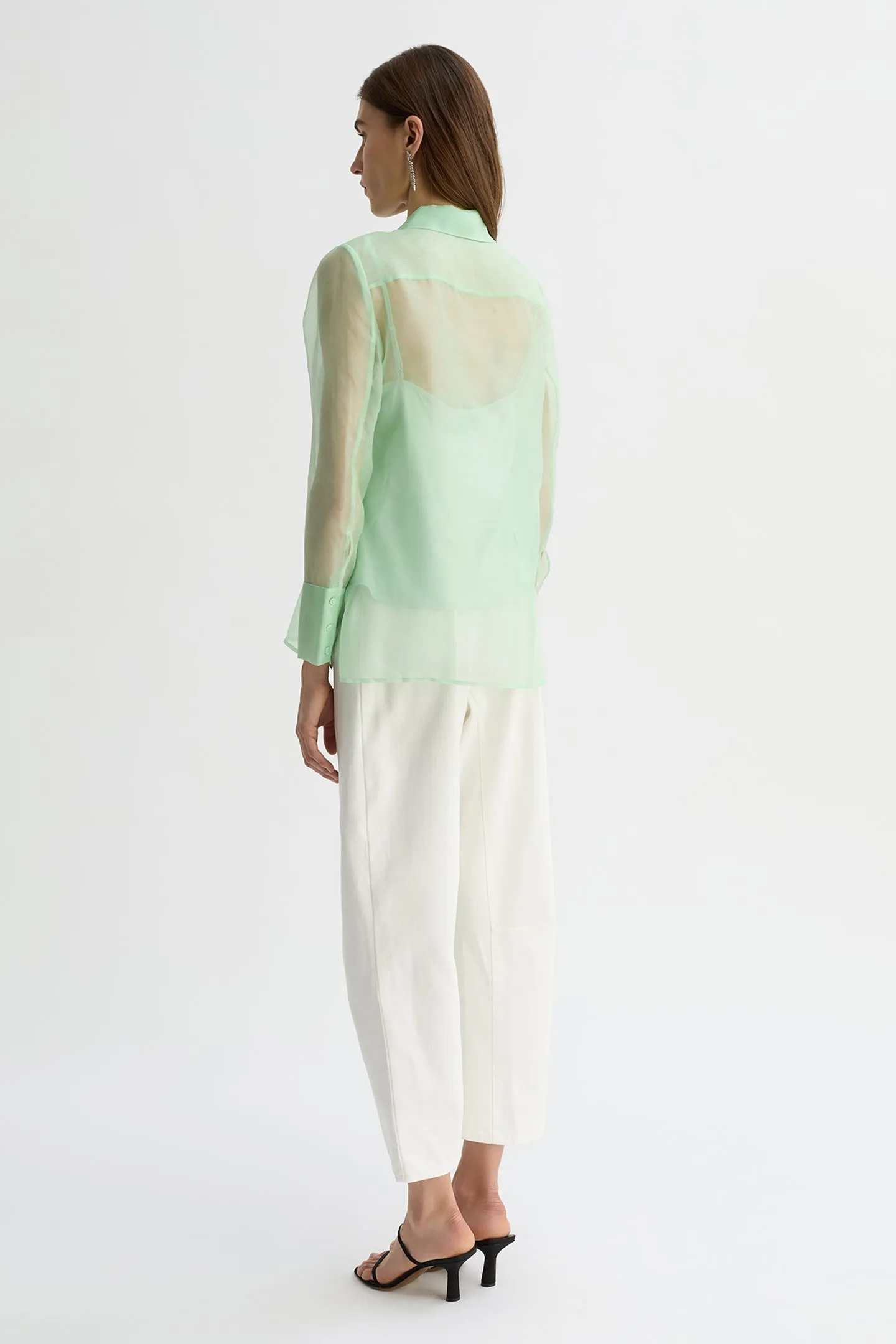 NAOMI SILK ORGANZA SHIRT
