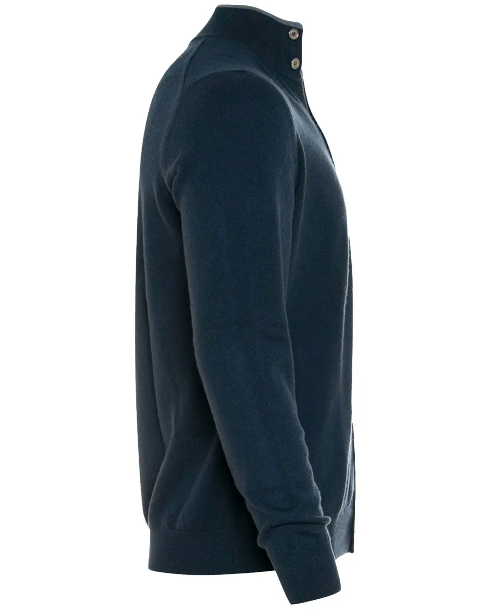 Navy Button Cardigan