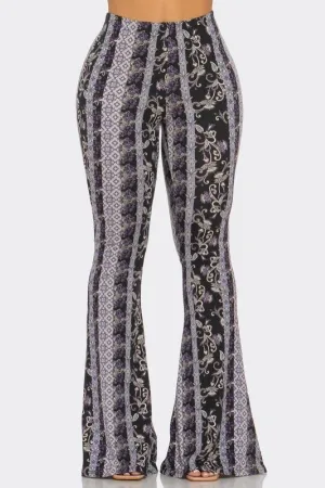 Palazzo Pant - Flared Bandana - Black